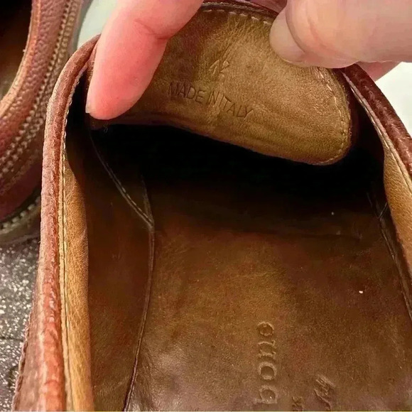 Rag and bone Spencer shoe sz 42 9 brown Italian leather wingtip oxfords Academia - Picture 13 of 14